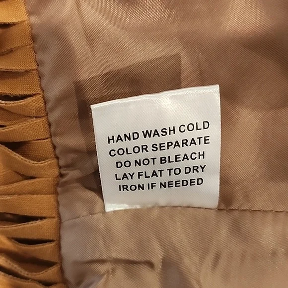 Saints & Hearts Fringe Suede Vest, size medium, NWT - Picture 9 of 9